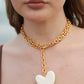 Golden Heartbeat Necklace