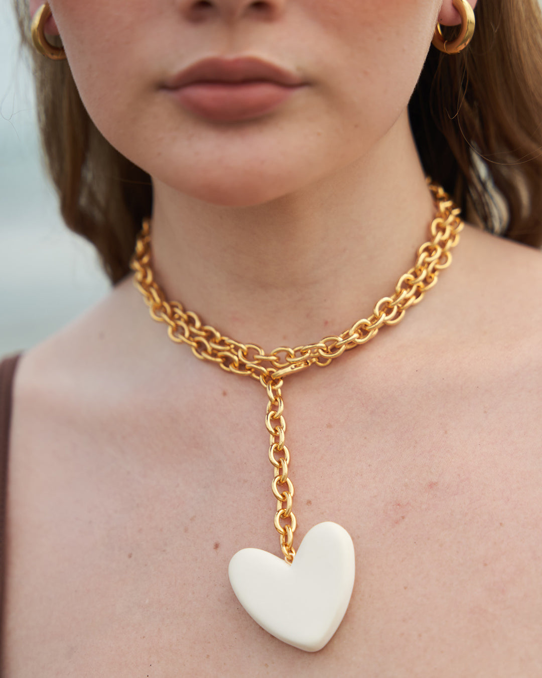 Golden Heartbeat Necklace